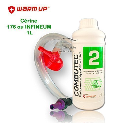 WARM UP Additif FAP Cérine 176 ou INFINEUM 7995 Vert kit de remplissage Combutec 2 1 Litres