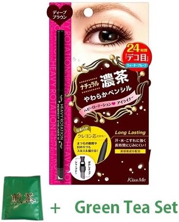 KissMe Isehan Heavy Rotation Perfect Eyeliner N - 02 Deep Brown (Green Tea Set)