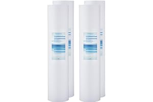 Geekpure 20-Inch PP Sediment Whole House Water Filter Cartridge 20" x 4.5" - 5 Micron, Pack of 4
