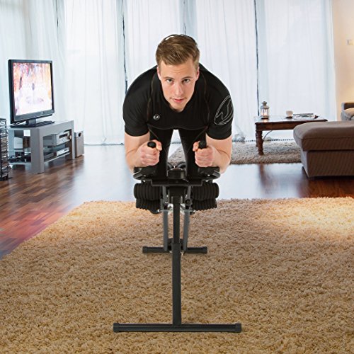 Ultrasport Bauchtrainer Ultra 150 Curved, Fitness Power AB Trainer, faltbar – multifunktionelle Bauchmuskeltrainingsstation für Muskelaufbau und Gewichtsreduktion - 7