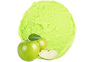 Gino Gelati Sour Apple Flavor Polvo de hielo suave en polvo 1: 3 - para fiestas, niños, kindergarten helado, helado