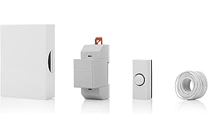 Byron 720k Wired Doorbell Set, Wired Doorbell, Push Bell, Transformer, Cable and Clips