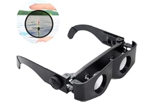 FCHMY Lseqow Jumelles de pêche mains libres, télescope de pêche réglable, lunettes de mise au point, jumelles pliables pour la pêche et l'observation des oiseaux