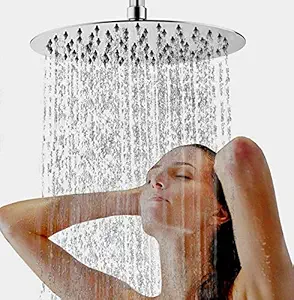 Marcoware 304 Stainless Steel Trident Round Overhead Shower 6 Inches (Chrome)