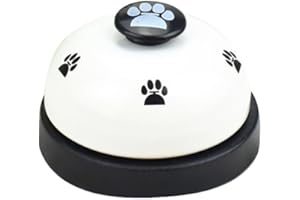 Urijk Cloche d'Appel Service Bell Sonnette Mignon Cloche de Jouet Entraînement pour Enfant Animaux Chien Chat Clochette de Table Appel Clochette de Métal Cuisine