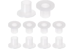 QUARKZMAN 10pcs Bride Manchon Roulements 8,1 mm ID 10,1 mm OD 12,2 mm L, Nylon Bagues, Blanc