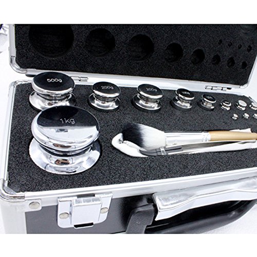 Kalibriergewicht Set: 1g-1kg Eisen inkl. Aluminium-Koffer / Genauigkeitsklasse M1 Prüfgewicht Gewicht - 2