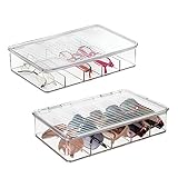 PRÁCTICO FORMATO: El organizador de gafas tiene unas dimensiones de 27,3 cm x 18,4 cm x 6,4 cm, lo que lo hace adecuado para el almacenamiento de diversos artículos.