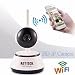 Produktbild Babyphone, M.Way HD 1280 * 720 Heimschutz überwachungskamera, IP Kamera drahtlose mobile Fernüberwachungskameras Wireless Camera, Pan/Tilt, Schwenkbare IR Monitor , bis zu 64GB mit wifi Antenne