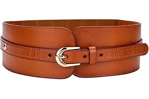 Liitata Cinturón elástico ancho para mujer, cinturón de cintura de cuero de poliuretano, cinturón de cuero elástico, cinturón ajustable con hebilla para vestido, suéter abrigo ajuste - 1 pieza