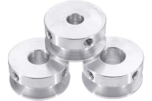 TuToy Poulie à simple rainure de 30 mm - 4-16 mm - Alésage fixe - Pour courroie d’arbre moteur de 6 mm - 10 mm