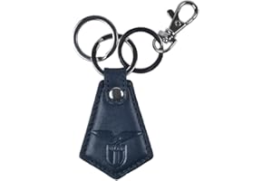 Enzo Castellano Portachiavi in Pelle con Ciondolo SS Lazio