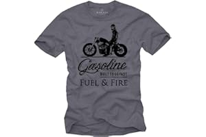 MAKAYA Camiseta Motero Hombre - Motorcycle T-Shirt Motorista