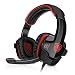 Produktbild Sades SA-901 7.1CH Surround Sound Stereo Headset PC Gaming Kopfhörer mit USB-Stecker und Mikrofon Rot+Schwarz