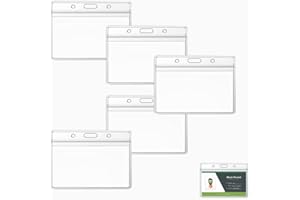 CCLKHY 5 Piezas Funda de Tarjeta, Tarjetero Transparentes Impermeables, de Tarjeta de Crédito, Titular de la Insignia, ID de Plástico