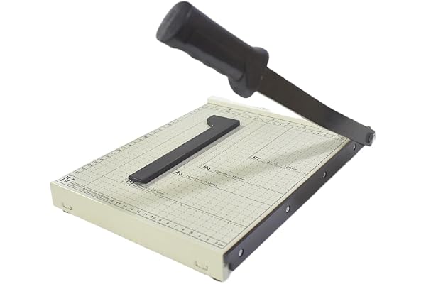 LC Professional Photo Paper Cutter for Photo Studio, Office, Home, Craft (A4, B5, A5, B6, B7) White Guillotine Paper Trimmer