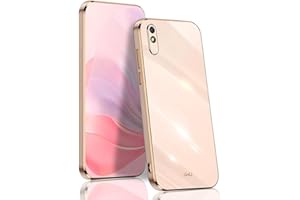 BORYA Funda para Xiaomi Redmi 9AT / Redmi 9A, Antigolpes Delgada Premium Suave Silicona Carcasa TPU Bumper Estuche, Elegante Sedoso Galvanoplastia Phnom Penh Caso, Rosa