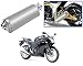 Auto Pearl Premium Quality High Performance Bike Exhaust Muffler Silencer Triangle Silver For - Honda CBR 250R RS.2899.00