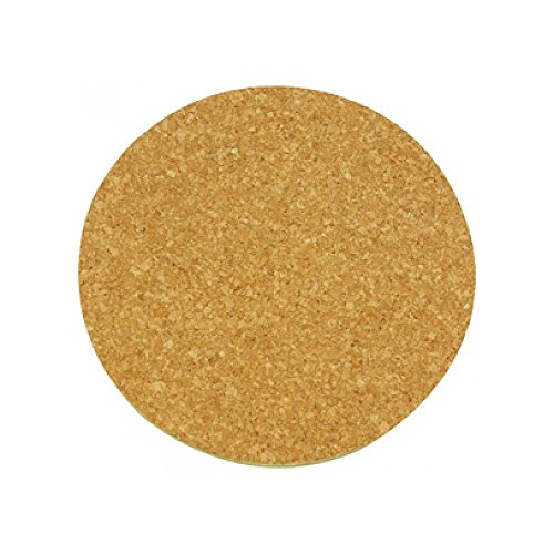 Viva Haushaltswaren – 6 Topf-/Korkuntersetzer, Durchmesser 19 cm, 1 cm dick, aus Kork, braun - 2