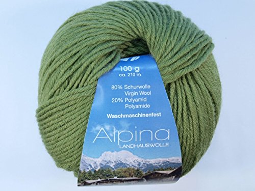 Lana Grossa Wolle Alpina 017 Apfelgrün