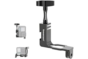 Forevercam Adaptador de montaje vertical de aluminio de 90° compatible con GoPro Hero 9/10/11/12