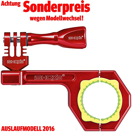 iSHOXS Bullbar Roll Bar Mount 30-34mm, GoPro kompatibel - Rot