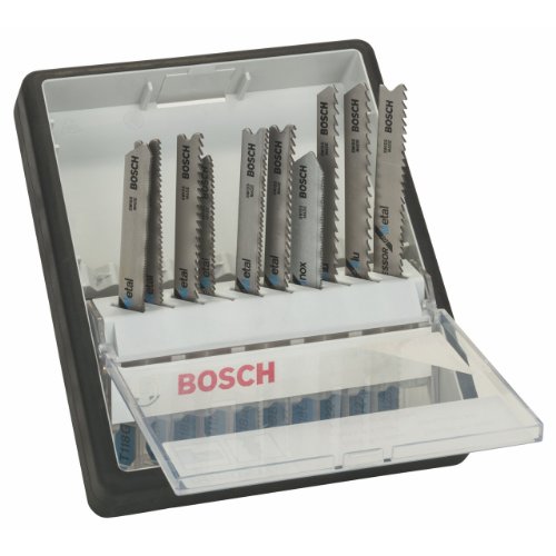 Bosch 2607010541 Stichsägeblatt ROBUSTLINE 10er Metall Expert Set, T-Schaft