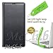 Samsung Galaxy J7 Max Leather Look Black Protective Flip Cover Case With FREE LED LIGHT LAMP by McClub RS.699.00
