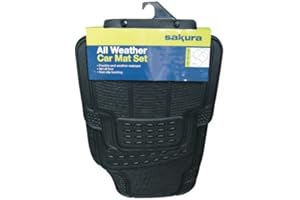 Sakura - Set tappetini universali in Gomma per Auto