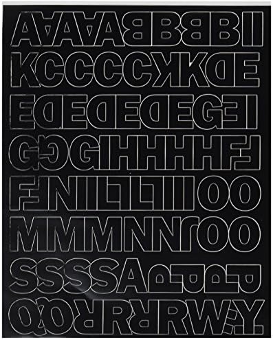 Graphic Products Permanent Adhesive Vinyl Letters & Numbers 1" 183/Pkg-Black