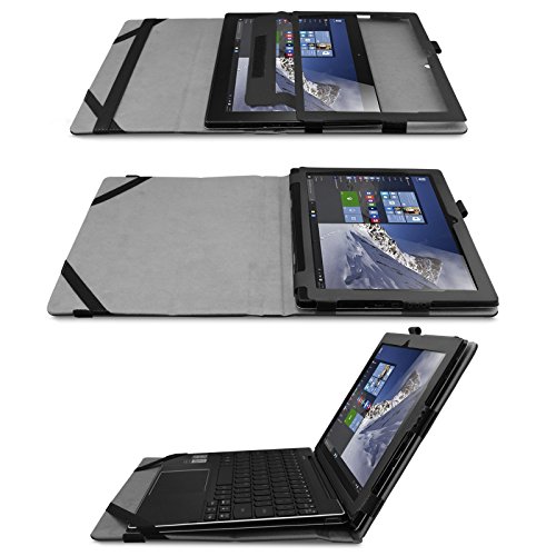 Lenovo Miix 310 Hülle Case, Infiland Slim Fit Folio PU-lederne dünne Kunstleder Schutzhülle Cover Tasche für Lenovo Miix 310 25,65 cm (10,1 Zoll HD) x5-Z8350 Tablet PC(mit Auto Schlaf / Wach Funktion, Tablet und Tastatur sind nicht entgehaltet)(Große Augen) - 2