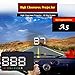 Produktbild AUTOOL Universal A5 GPS HUD Head Up Display KMH / MPH Over Speed Alarm Tachometer mit Kompass für 12V Fahrzeug Windschutzscheibe Projektor mit Film, Zigarettenanzünder Powered & 2 Display Alternativen