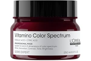 L'Oréal Professionnel Vitamino Color Spectrum Rinse Off Hair Mask 250ml, For Coloured Hair, With Ferulic Acid + Citric Acid, Stronger & Smoother Hair, Conditioner Treatment