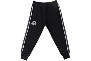 MARBEL Kappa Pantalone Tuta Bambino Ragazzo in Cotone Felpato. Pantaloni Bimbo Invernale