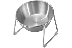 MagiDeal Ciotola per Gatti rialzata per Animali Domestici, Ciotola per Acqua Antiscivolo Creativa, Contenitore per Cani di Piccola Taglia da Interno, Camera da, Ciotola Singola Rotonda