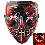 [Máscara de fiesta más genial] Diversión para todas las edades. La máscara se puede usar en cualquier ocasión, como Halloween, Fiesta, Fiesta Rave, Discos, Clubes, Cumpleaños, Mascaradas, Mardi Gras, Festivales Rave, Fiestas de disfraces, Carnaval, Regalos, Festivales y Eventos.