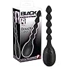 Black Velvets silicone ribbed anal douche, 200ml