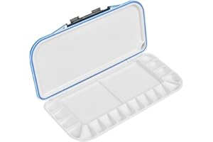 FOCCTS Tavolozza Pittura Acrilica, Tavolozze di Colori Portatili da 18 pozzetti per acquarello, Acrilico e Pittura a Olio, artisti, Regalo per Bambini