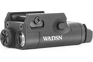 QIRUIMY XC1 Compact Pistol Light,Airsoft Torch Flashlight Constant-on/Momentary-on Handgun Weapon Gun Light (Black)