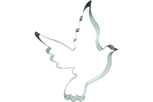 BekkiB 1123 – Tagliapasta in acciaio inox a forma di colomba, lavabile in lavastoviglie, stampino per biscotti per matrimoni, comunioni e molto altro ancora