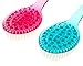 Bath Blossom Back Scrubber (2 Pack) - Shower Plastic Bath Brush Double Sided - Massage Cellulite - Suitable For Men And Women