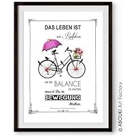 ABOUKI hochwertiger Kunstdruck - ungerahmt - mit Einstein Zitat