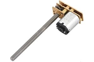 DC 6 V 12 V Getriebemotor 1024GA20 Gewinde Flip N20 Getriebemotor M4 x 55mm Welle 6V 100RPM för Robotik Projektmotor