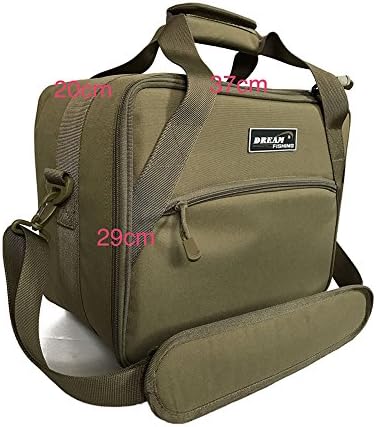 Outdoor Multifunctional Fishing Tackle Bag Water-Resistant Sided Waist Shoulder Carry Strap Storage Pack Sling Bag Fishing Sport Gear Hiking Climbing 1053