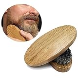 Lalang 1pcs Bristle Wooden Beard Moustache And Hair Brush