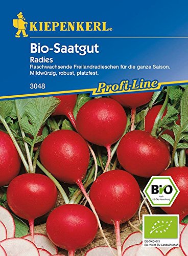 Radieschen/ Radies: Rudi (Bio-Saatgut), Raphanus sativus var. sativus - 1 Portion