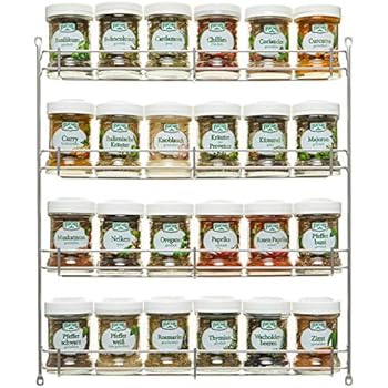 Fuchs 24er Gewürzregal gefüllt, silber 1er Pack: Amazon.de