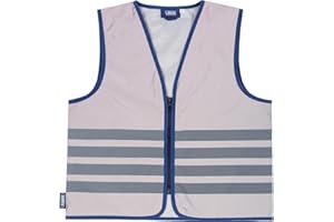 ‎ABUS ABUS Kinder-Warnweste Lumino Urban Vest Kids - voll reflektierende Sicherheitsweste für bessere Sichtbarkeit bei Nacht - mit Reißverschluss