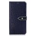 Produktbild iPhone 6 Plus / 6S Plus Hülle, Chreey Premium Krokodil Leder Wallet Tasche Metall Schnalle Flip Cover Stilvoll Handyhülle Schutz Case [Marineblau]