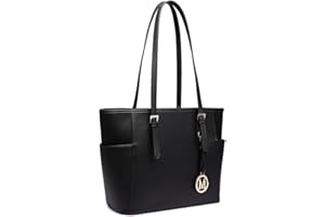 Miss Lulu Sac à Main Femme, Grand Cabas pour Cours et Voyage, Sac à Épaule en Cuir Marque Tendance, Fourre-Tout pour Les Femmes et Filles